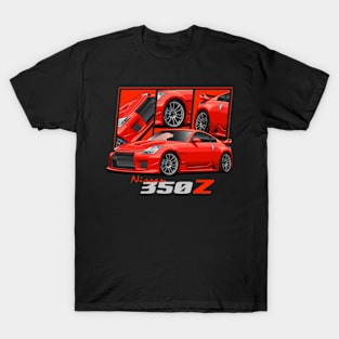 Nissan 350Z Red, JDM Car T-Shirt